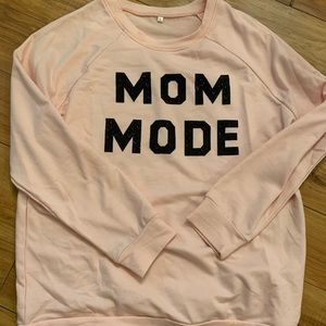 “Mom Mode” oversized sweatshirt